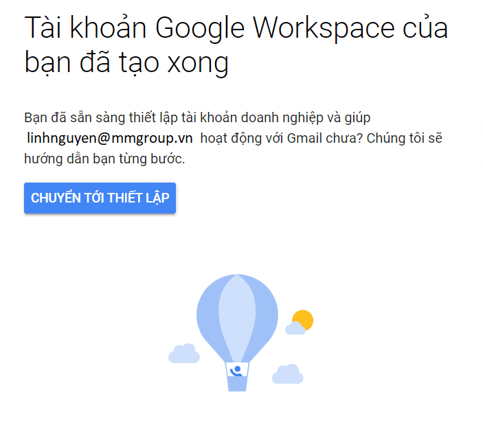 Tạo email tên miền Google 6