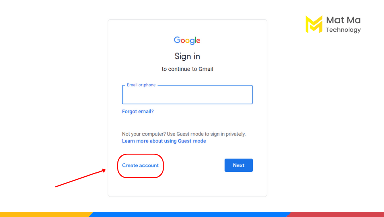 Cách đăng ký tài khoản Gmail