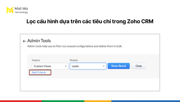 Cấu hình hệ thống CRM trong Zoho