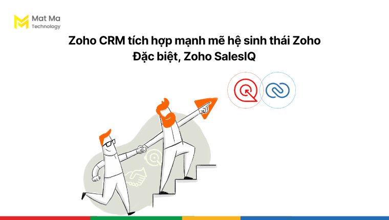 Zoho CRM tích hợp mạnh mẽ với Zoho SalesIQ