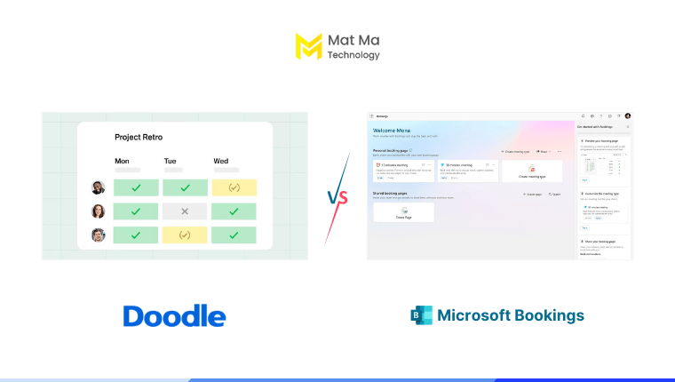 so sánh bookings và doodle