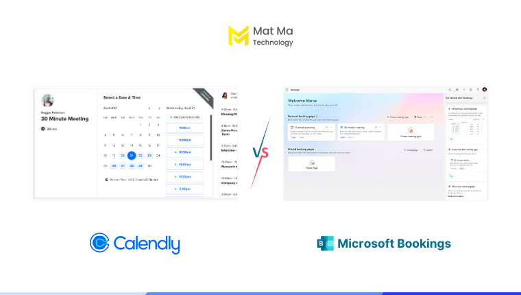so sánh bookings và calendly