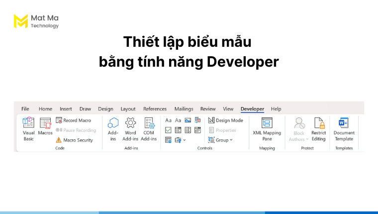Giao diện Developer