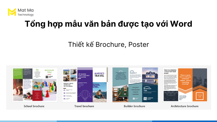 Mẫu thiết kế Brochure