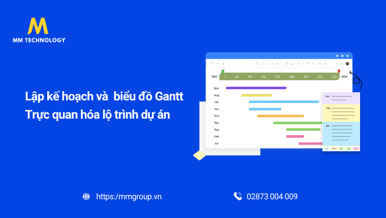 Lập kế hoạch và biểu đồ Gantt: Trực quan hóa lộ trình dự án