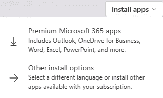 cài đặt ứng dụng Microsoft 365
