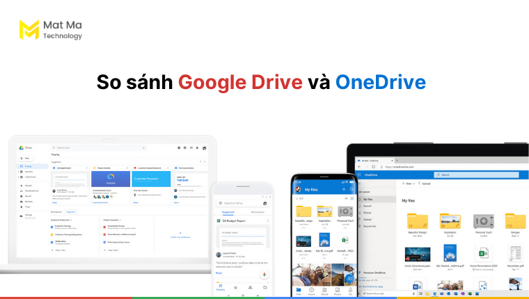so sánh Google Drive với One Drive