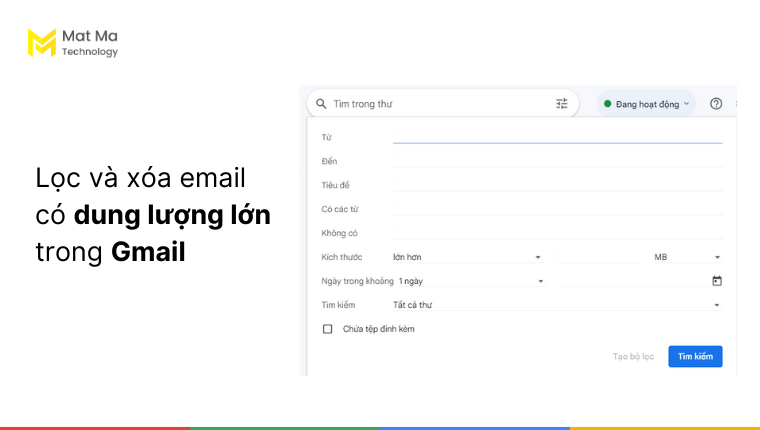 Giải phóng dung lượng trong Gmail