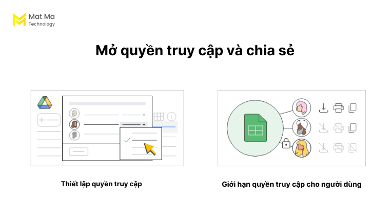 Thiết lập quyền truy cập Google Sheets