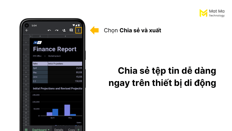 Chia sẻ tệp trên thiết bị di động