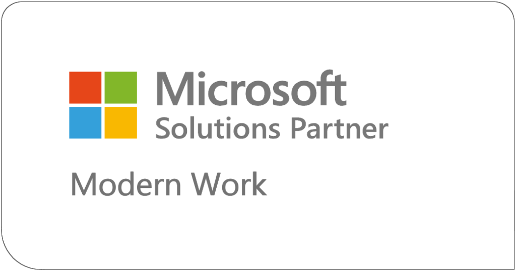huy hiệu Microsoft Solutions partner modern work