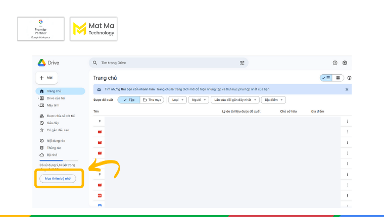 Nâng cấp tài khoản Google Drive cá nhân