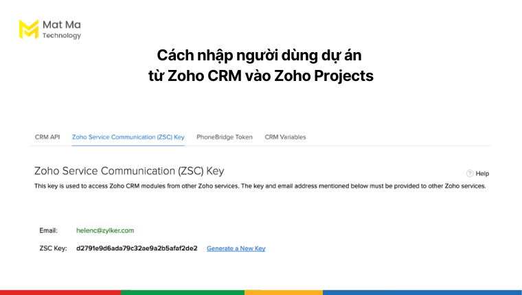 Cách nhập người dùng dự án từ Zoho CRM vào Zoho Projects