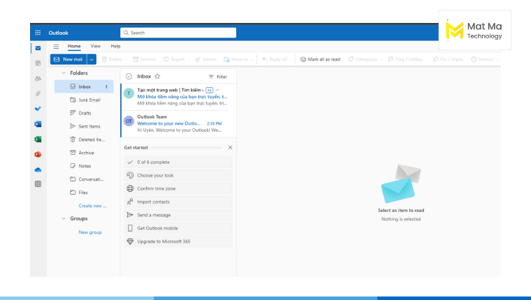 Outlook là gì? giao diện Outlook mail