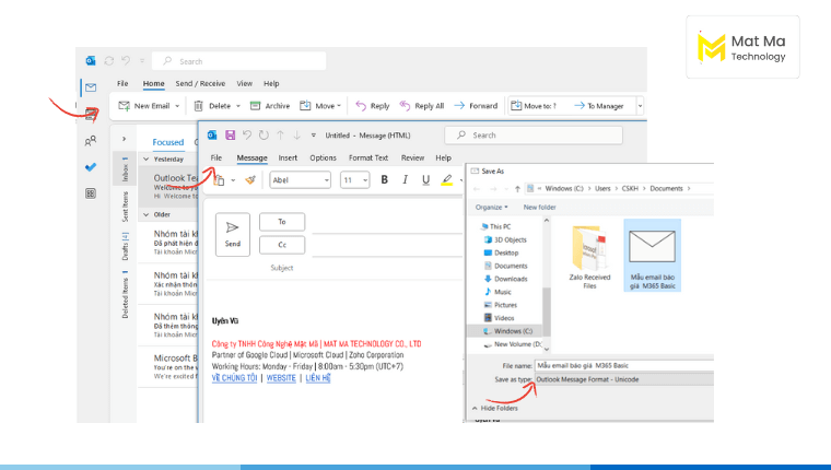 Outlook là gì? tạo mẫu email trên outlook