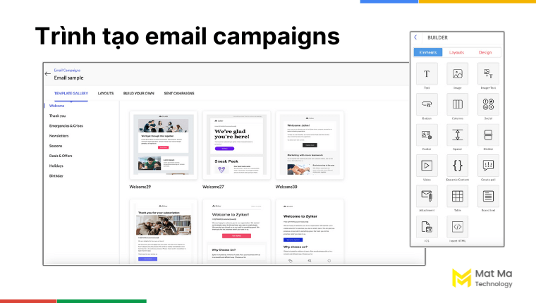 tạo email campaigns