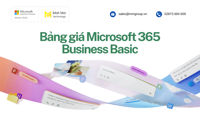 Bảng giá Microsoft 365 Business Basic 2025