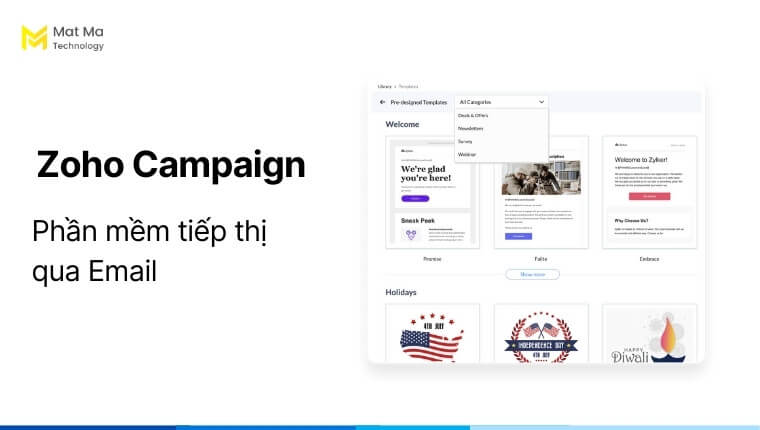Zoho Campaign - Phần mềm tiếp thị qua email 