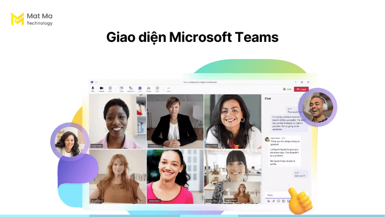 Giao diện Microsoft Teams