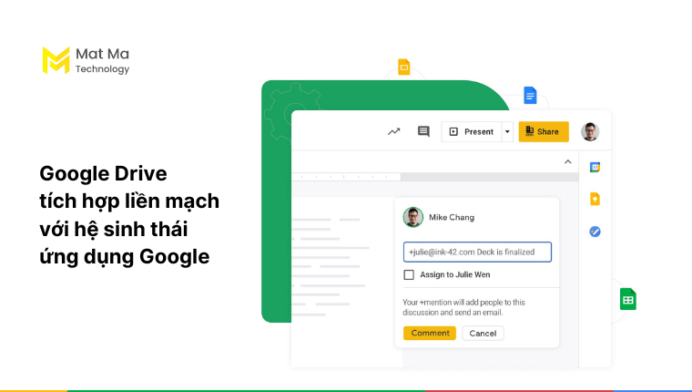 Khả năng tích hợp của Google Drive