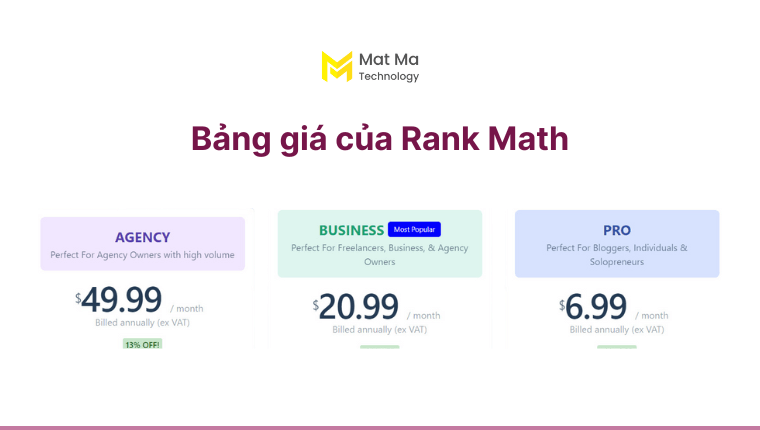 Bảng giá Rank Math