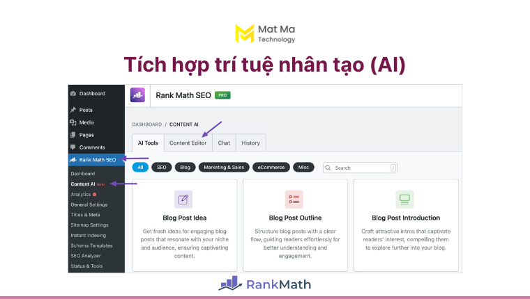 Content AI trong Rank Math