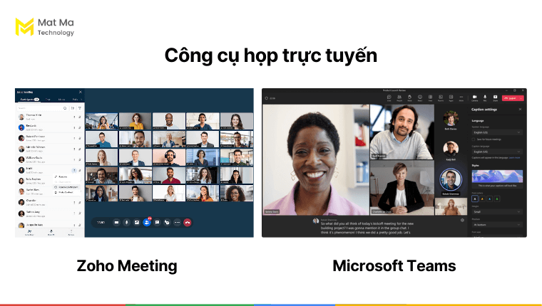 Zoho Workplace vs Microsoft 365: so sánh công cụ họp trực tuyến
