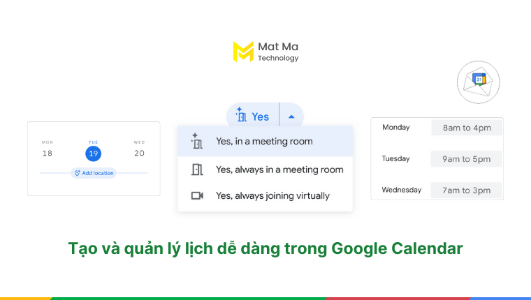 Tạo và quản lý lịch trong Google Calendar 