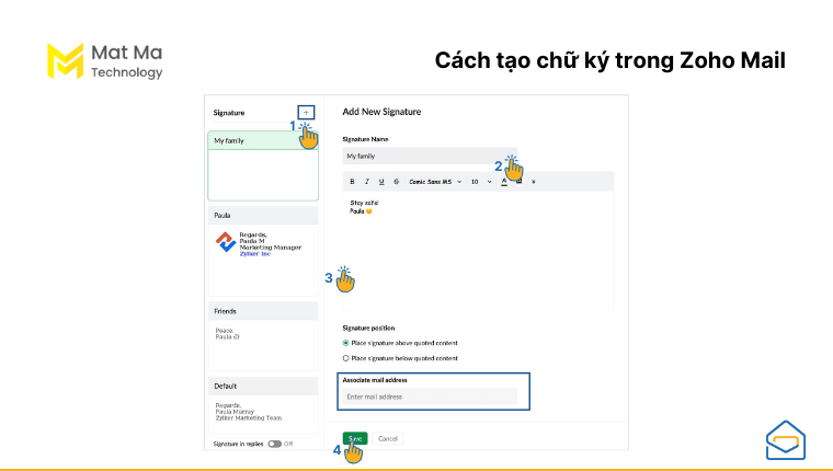 tạo chữ kí email 