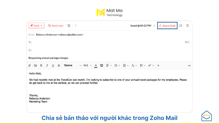 chia sẻ bản thảo