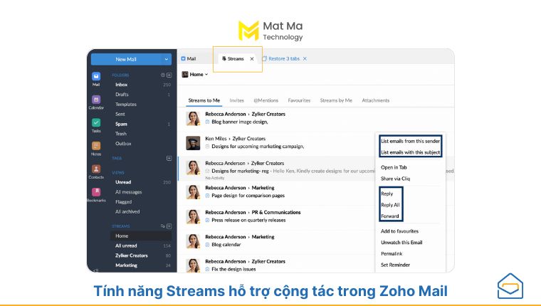 Tính năng cộng tác