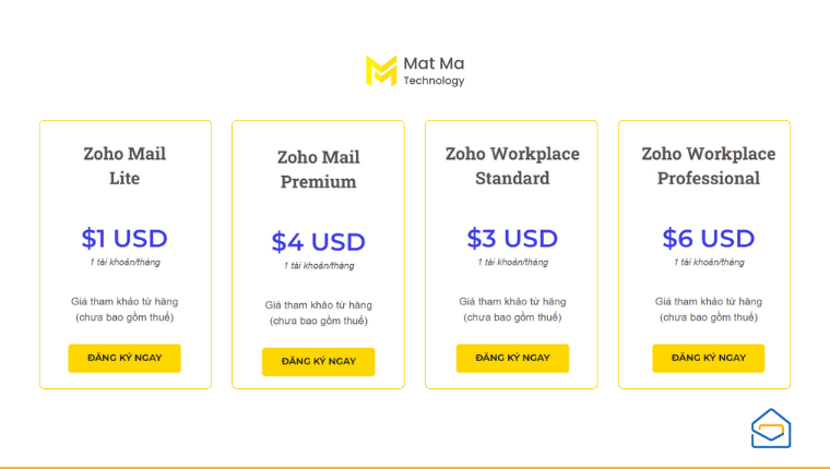Đăng ký email doanh nghiệp
