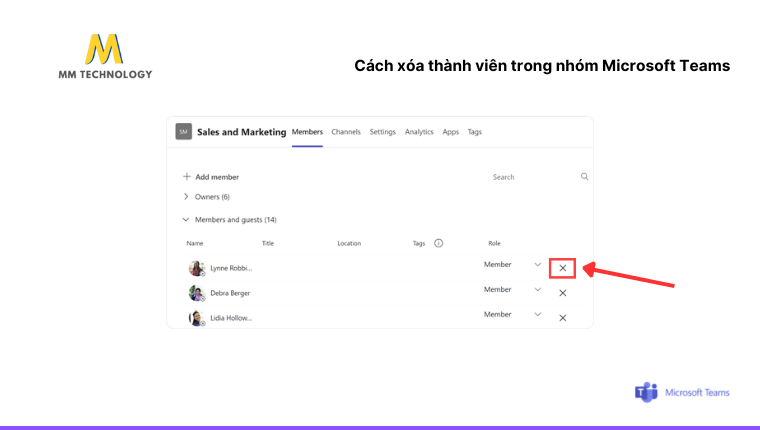 cách xóa thành viên trong nhóm Microsoft Teams