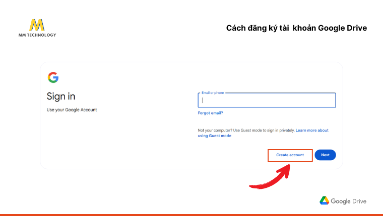 cách đăng ký tài khoản Google