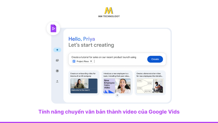 Tính năng của Google Vids