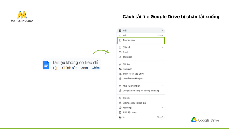 Cách khắc phục lỗi tải file Google Drive bị chặn