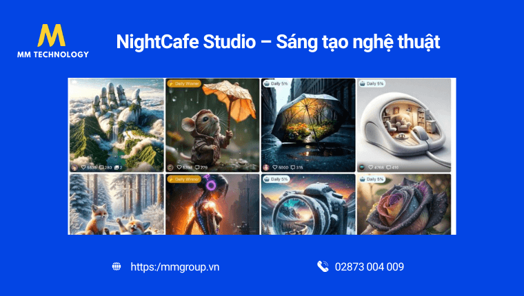 Tạo ảnh chuyên nghiệp với NightCafe Studio