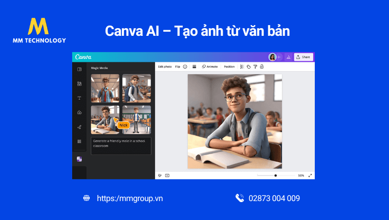 Tạo ảnh dễ dàng với Canva AI