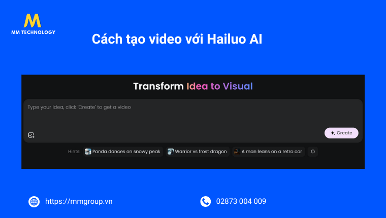 Tạo Video với Hailuo AI
