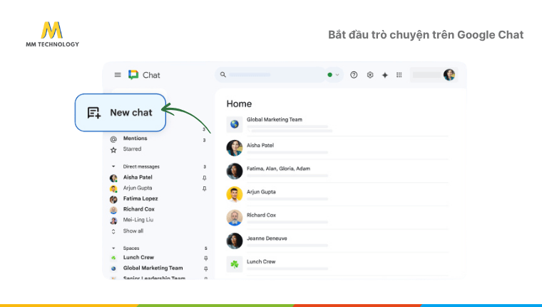 cách sử dụng Google Chat