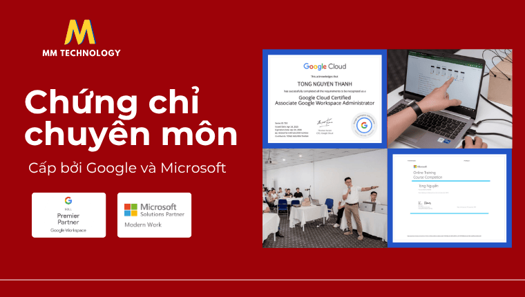 chứng chỉ google và microsoft