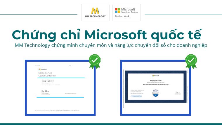 chứng chỉ Microsoft quốc tế
