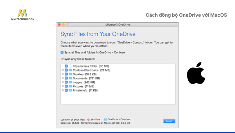 đồng bộ OneDrive với máy tính