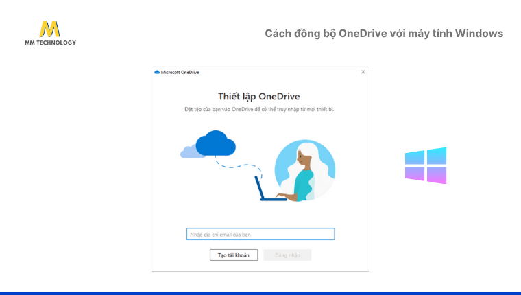 Đồng bộ OneDrive với máy tính Windows