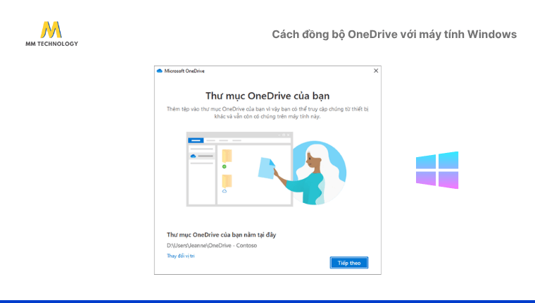 đồng bộ OneDrive với máy tính