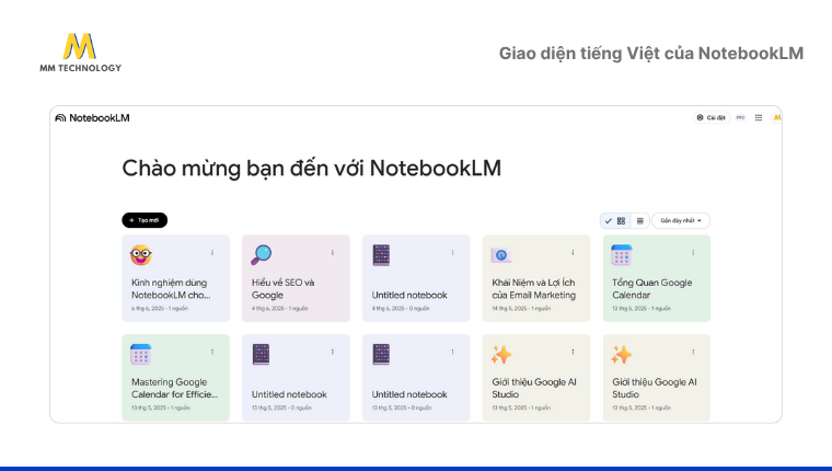 notebooklm hỗ trợ tiếng việt hoàn hảo