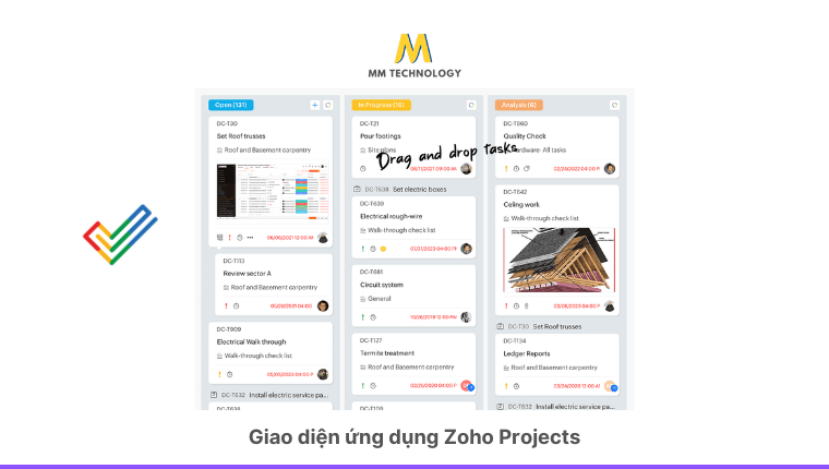 Ứng dụng quản lý dự án Zoho Projects