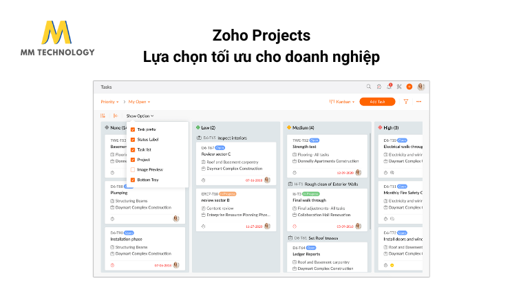 Zoho Projects lập kế hoạch dự án tối ưu cho doanh nghiệp