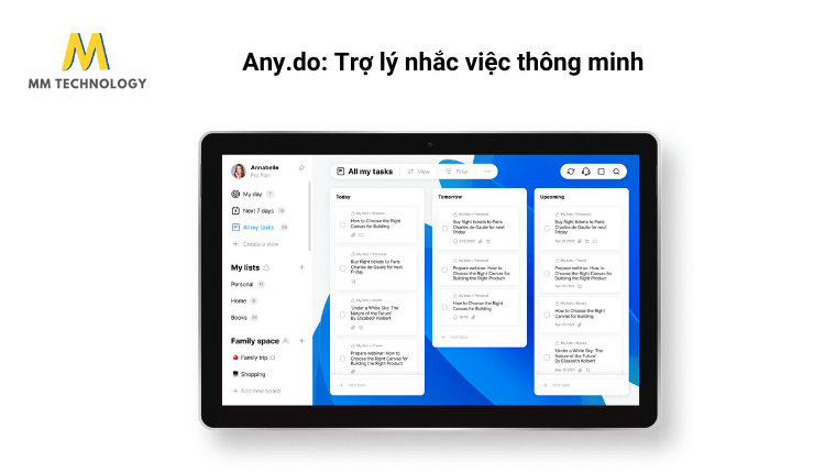 Any.do: Trợ lý nhắc việc thông minh trong túi của bạn