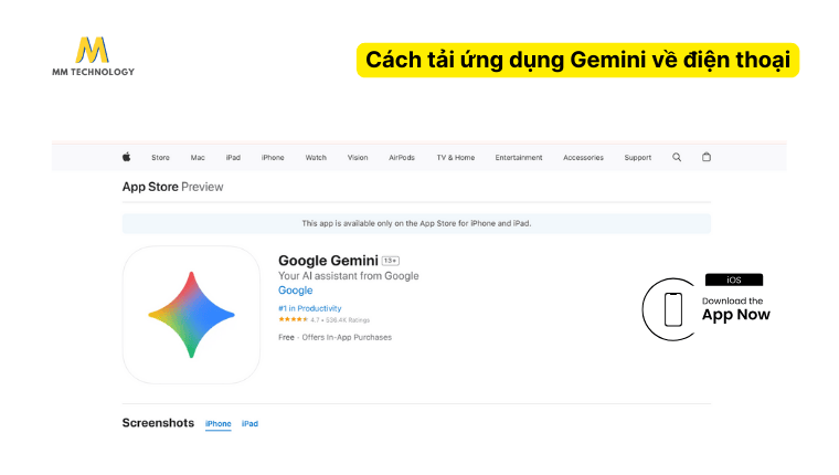 Hướng dẫn tải xuống ứng dụng Gemini Nano Banana